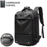 Mochila de Viagens com Compressor Portátil - UltraFit + BRINDE EXCLUSIVO