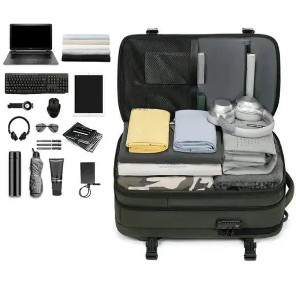 Mochila de Viagens com Compressor Portátil - UltraFit + BRINDE EXCLUSIVO