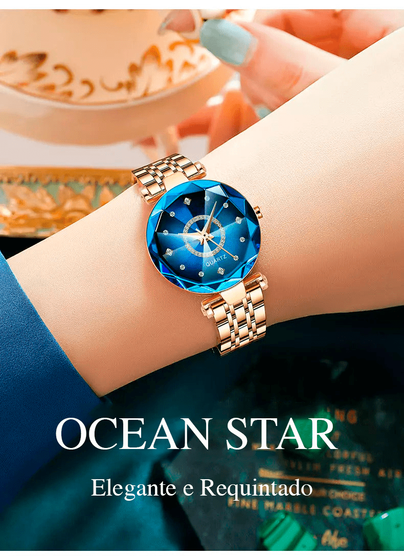 Relógio Feminino - Luxo Ocean Star