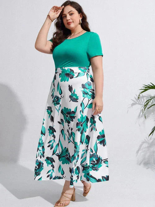 Vestido Estampa Floral e Cintura Marcada - Annabelle