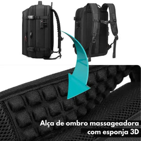 Mochila de Viagens com Compressor Portátil - UltraFit + BRINDE EXCLUSIVO