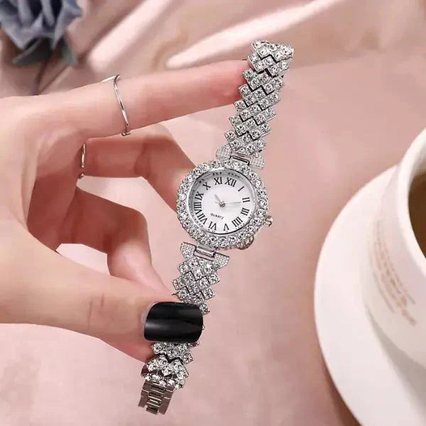 Relógio - Luxo LaBelle + BRINDE 1 PULSEIRA CRAVEJADA