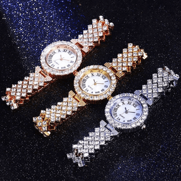 Relógio - Luxo LaBelle + BRINDE 1 PULSEIRA CRAVEJADA