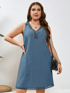Vestido Algodão com Bordado Vazado - Katlyn
