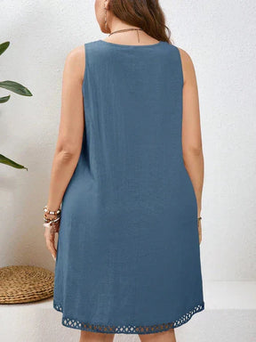 Vestido Algodão com Bordado Vazado - Katlyn