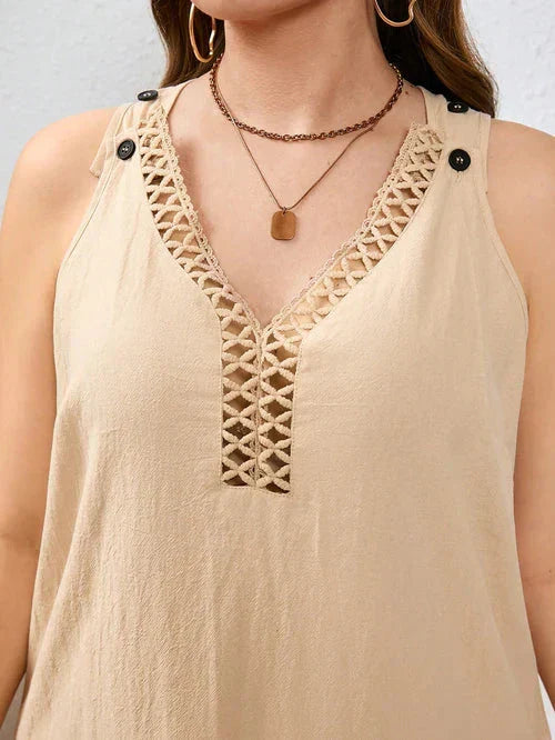 Vestido Algodão com Bordado Vazado - Katlyn