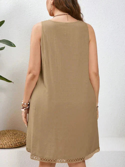 Vestido Algodão com Bordado Vazado - Katlyn