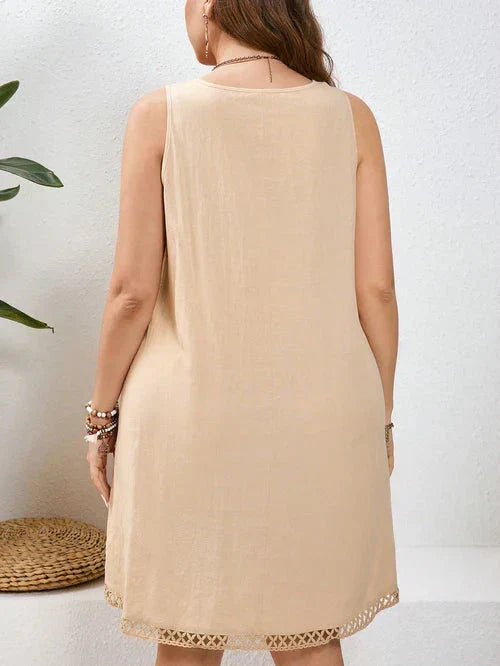 Vestido Algodão com Bordado Vazado - Katlyn