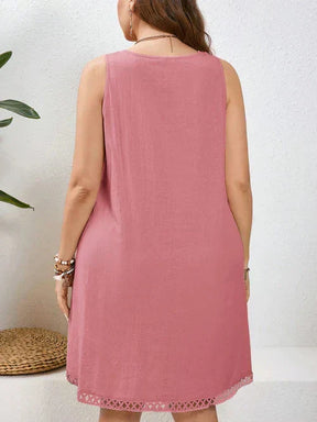 Vestido Algodão com Bordado Vazado - Katlyn
