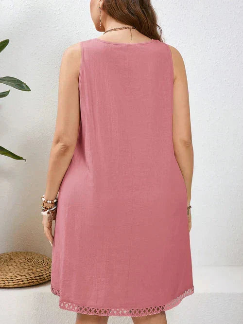 Vestido Algodão com Bordado Vazado - Katlyn