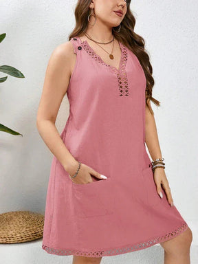 Vestido Algodão com Bordado Vazado - Katlyn