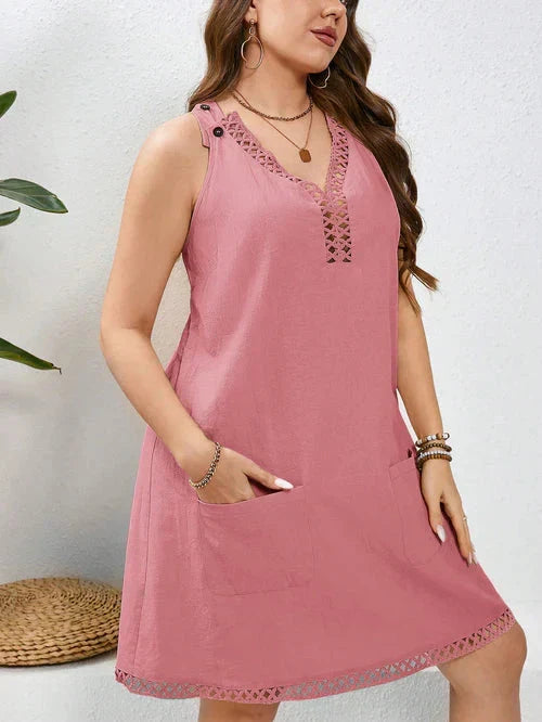 Vestido Algodão com Bordado Vazado - Katlyn
