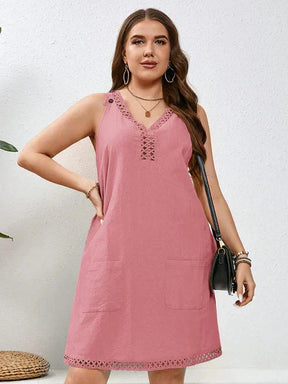 Vestido Algodão com Bordado Vazado - Katlyn