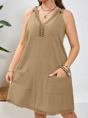 Vestido Algodão com Bordado Vazado - Katlyn
