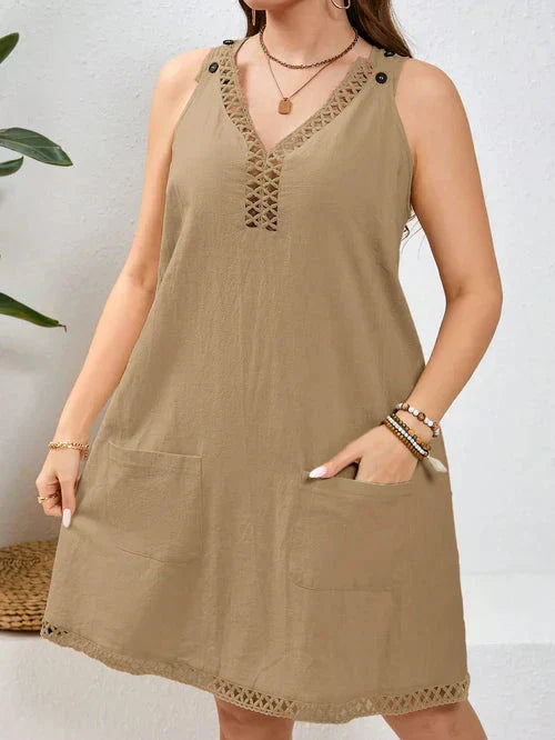 Vestido Algodão com Bordado Vazado - Katlyn