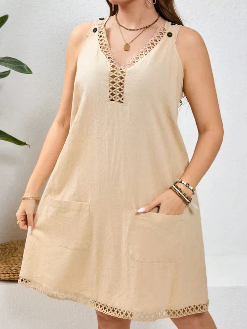 Vestido Algodão com Bordado Vazado - Katlyn