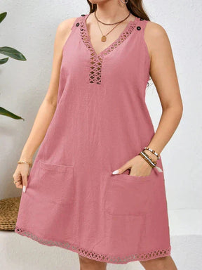 Vestido Algodão com Bordado Vazado - Katlyn