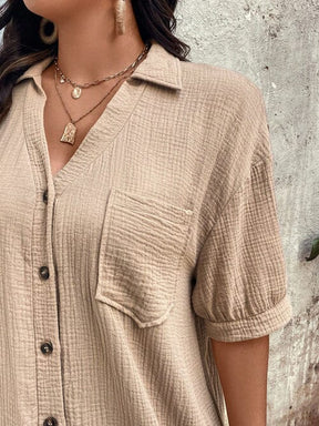 Vestido Casual Botões Frontais - Alicya