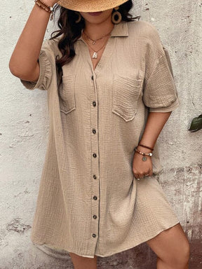 Vestido Casual Botões Frontais - Alicya
