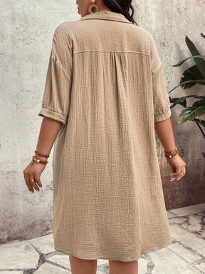Vestido Casual Botões Frontais - Alicya