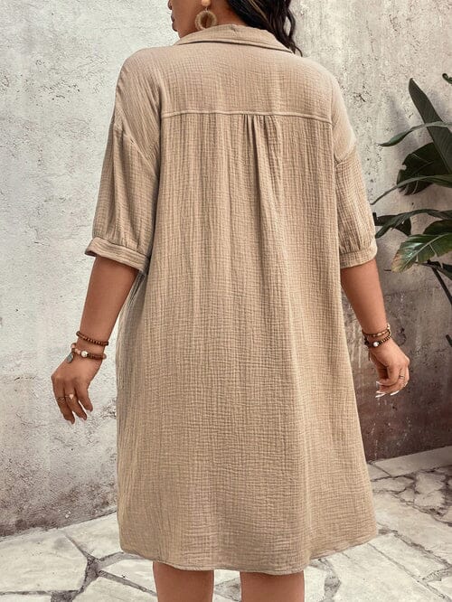 Vestido Casual Botões Frontais - Alicya