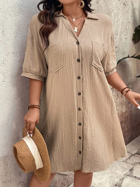Vestido Casual Botões Frontais - Alicya