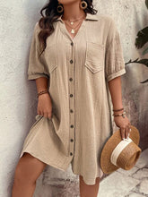 Vestido Casual Botões Frontais - Alicya