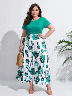 Vestido Estampa Floral e Cintura Marcada - Annabelle