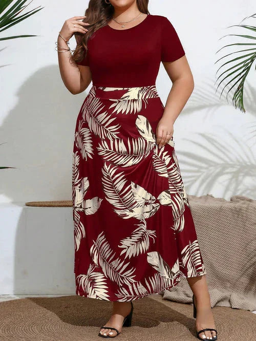 Vestido Estampa Floral e Cintura Marcada - Annabelle