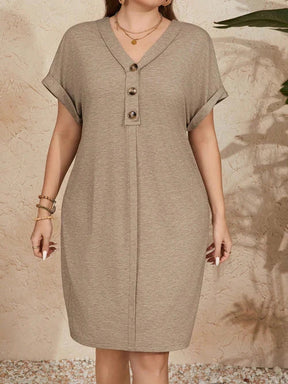 Vestido Falsos Botões - Pauline