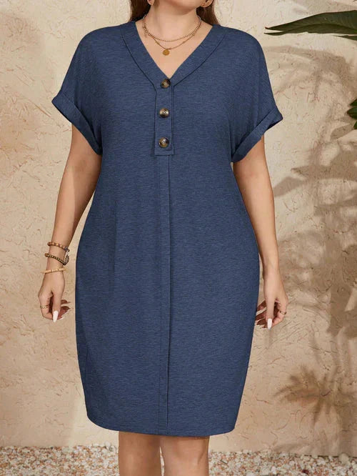 Vestido Falsos Botões - Pauline