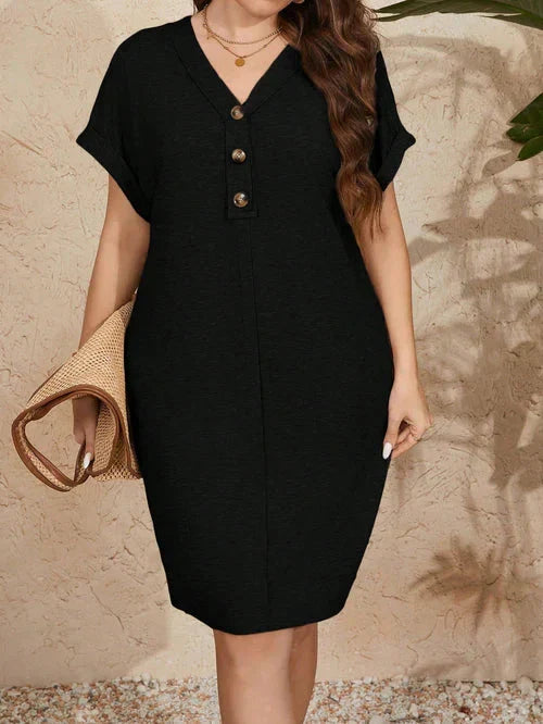 Vestido Falsos Botões - Pauline