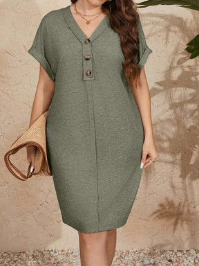 Vestido Falsos Botões - Pauline
