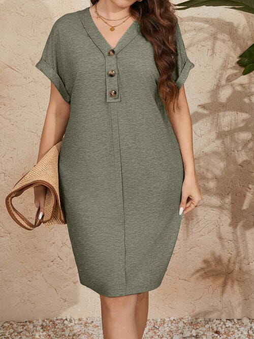 Vestido Falsos Botões - Pauline