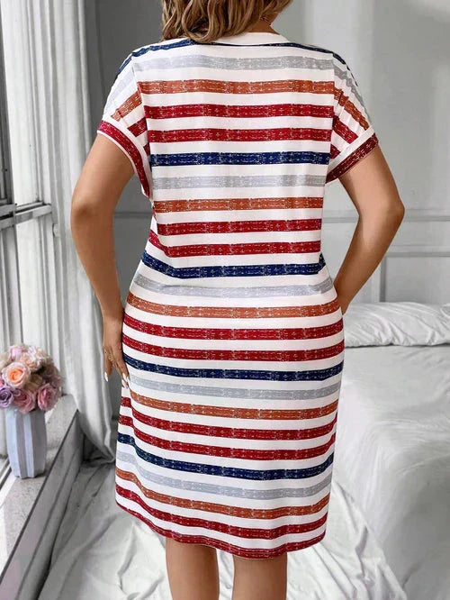 Vestido Listrado - Aura
