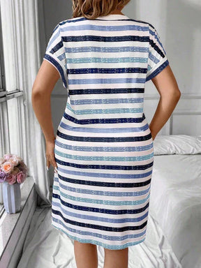 Vestido Listrado - Aura