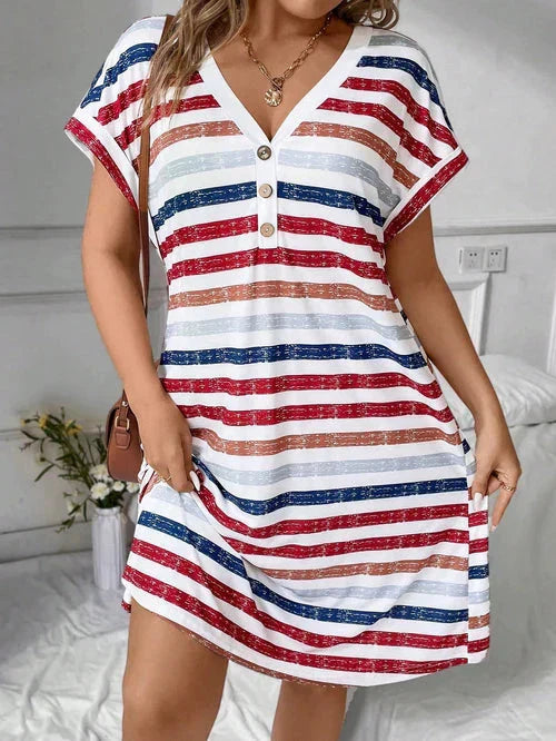 Vestido Listrado - Aura