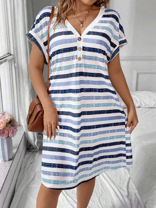 Vestido Listrado - Aura