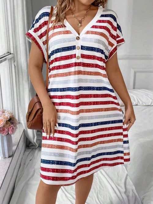 Vestido Listrado - Aura