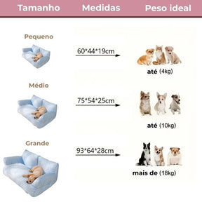 AbraçoPet - Cama Para Pets Macia Antiderrapante + BRINDE