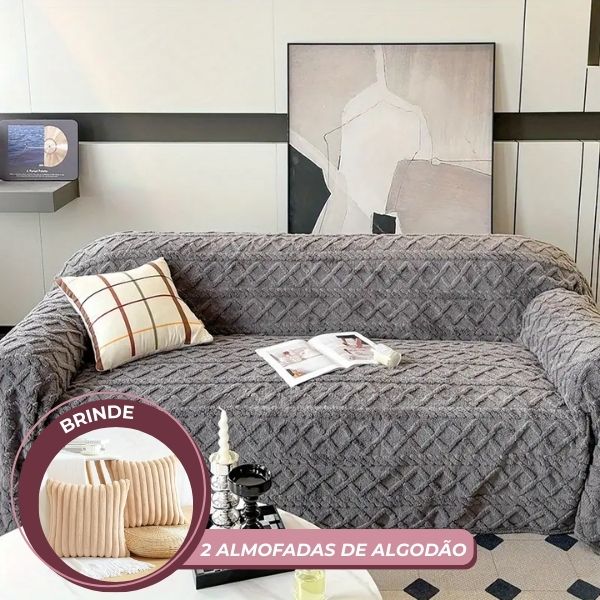 SoftLine - Manta Capa Protetora de Sofá Anti-Risco Animal + BRINDE