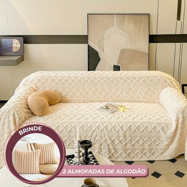 SoftLine - Manta Capa Protetora de Sofá Anti-Risco Animal + BRINDE