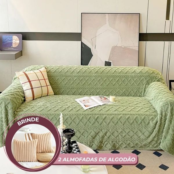 SoftLine - Manta Capa Protetora de Sofá Anti-Risco Animal + BRINDE